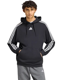 Pánská mikina Essentials 3Stripes French Terry Hoodie, černá, model 22348351 - ADIDAS