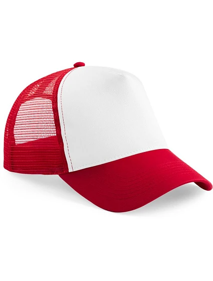 B Dětská 5 panelová kšiltovka Trucker 53. classic red/white model 22482125 - Beechfield B Dětská 5 panelová kšiltovka Trucker 53. classic red/white model 22482125 - Beechfield