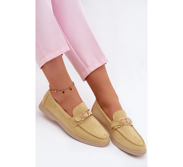 Dámské mokasíny Žluté s přezkou Belinae