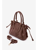 Eko semišová kabelka tmavě béžová model 22111510 - Flora&Co