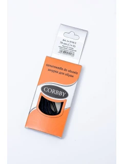 Corbby Granatowe Woskowane Cienkie Sznurówki