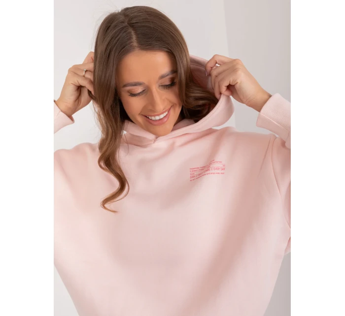 Mikina D10608BC02450C3 svetlo ružová