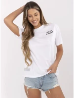 T shirt model 21153845 biało różowy - FPrice