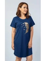 Dámska nočná košeľa s krátkym rukávom Pierko Dámska nočná košeľa s krátkym rukávom Pierko