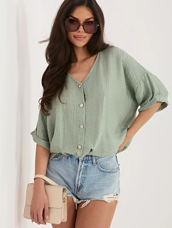 Košeľa s krátkym rukávom model 226470 Taliansko Moda