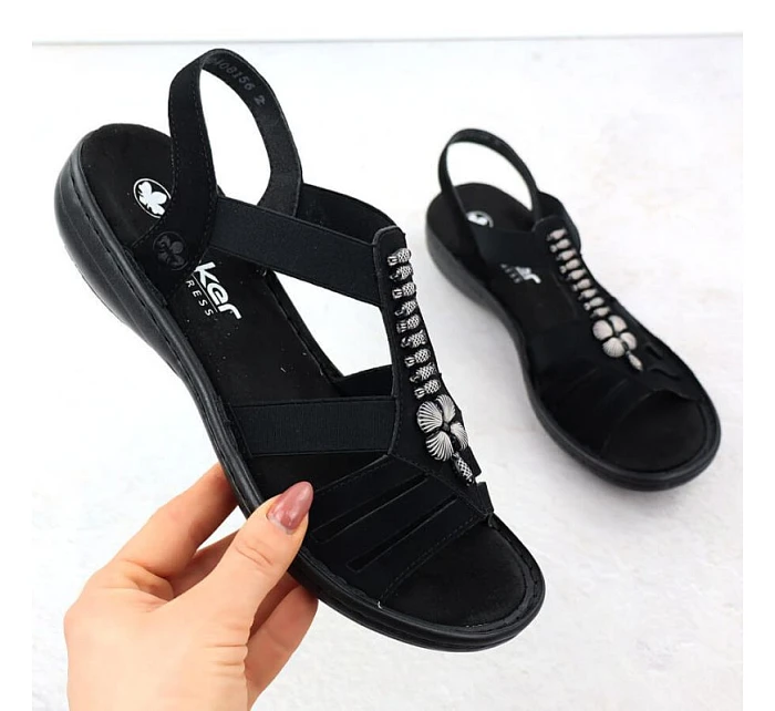 Dámske sandále Romansh black Rieker 60806-00