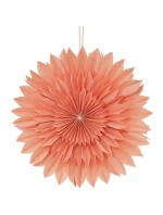 DEKORATÍVNA ZÁVESNÁ PAPIEROVÁ HVIEZDA 3D 50CM RUŽOVÁ