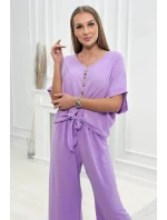 Súprava blúzky a nohavíc svetlo fialová Súprava blúzky a nohavíc svetlo fialová
