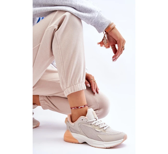 Wygodne Buty Sportowe Memory Foam System Big Star LL274336 Beżowe Wygodne Buty Sportowe Memory Foam System Big Star LL274336 Beżowe