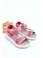 Dziecięce Sandałki Na Rzep Big Star LL374202 Różowe