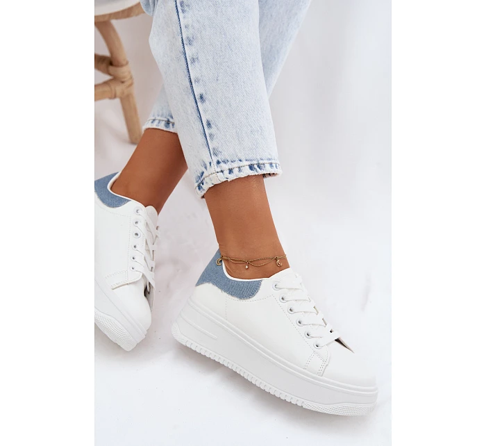 Dámské tenisky na platformě z umělé kůže model 22107415 - Boto