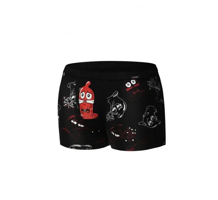 Boxerky gumové model 18012973 černé - Cornette