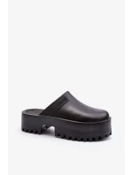 Dámske papuče s pevnou podrážkou Big Star Black Dámske papuče s pevnou podrážkou Big Star Black