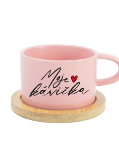 MOJE KAVIČKA - ružový pohár na makrónky 200 ml