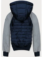 Tmavě pánská sportovní bunda model 18416151 - J.STYLE Tmavě pánská sportovní bunda model 18416151 - J.STYLE
