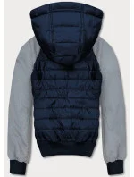 Tmavo modro-šedá pánska športová bunda (8M903-215) Tmavo modro-šedá pánska športová bunda (8M903-215)
