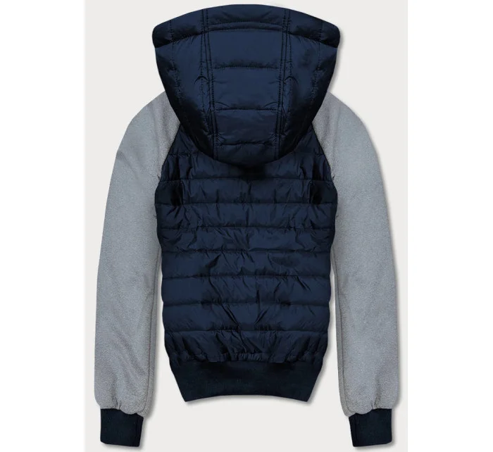 Tmavo modro-šedá pánska športová bunda (8M903-215) Tmavo modro-šedá pánska športová bunda (8M903-215)