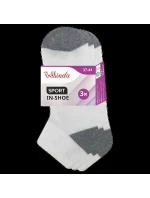 Dámske športové členkové ponožky 3 páry SPORT WOMEN IN-SHOE 3x - BELLINDA - biele