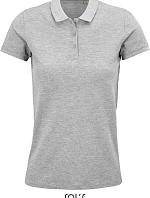SOL'S Planet Women Dámske piqué polo z bio bavlny 25.3575 šedá melírovaná