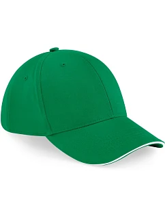 B 20 6 panelová sandwich kšiltovka  kelly green/white model 22481338 - Beechfield