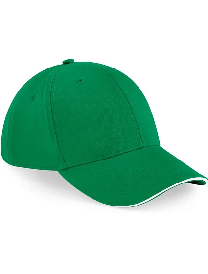 Beechfield B 20 6-panelová sendvičová čiapka „Athleisure“ 53.0020 kelly green/white Beechfield B 20 6-panelová sendvičová čiapka „Athleisure“ 53.0020 kelly green/white