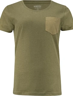 James Harvest Walcott T-Shirt Women Dámske tričko „Two-Tone“ 62.4009 machovo zelené