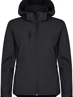 Classics Softshell Hoody W Dámská 3vrstvá softshellová bunda s kapucí model 22471081 black - Clique
