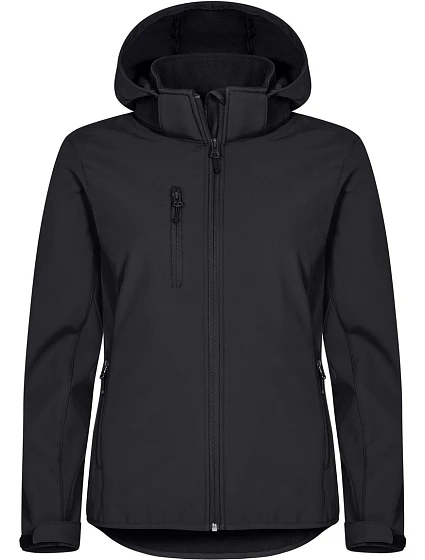 Classics Softshell Hoody W Dámská 3vrstvá softshellová bunda s kapucí model 22471081 black - Clique Classics Softshell Hoody W Dámská 3vrstvá softshellová bunda s kapucí model 22471081 black - Clique