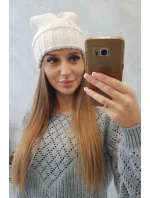 Dámská čepice  light ecru model 18751753 - K-Fashion