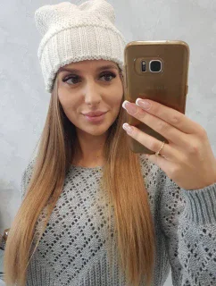 Dámska čiapka Danuta K331 light ecru