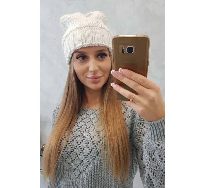 Dámská čepice  light ecru model 18751753 - K-Fashion