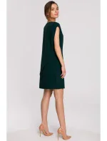 S262 Vrstvené šaty - zelené