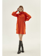Monnari Dress Svetrové šaty s rolákom Orange