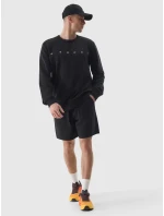 Pánska bavlnená mikina 4F - čierna Pánska bavlnená mikina 4F - čierna