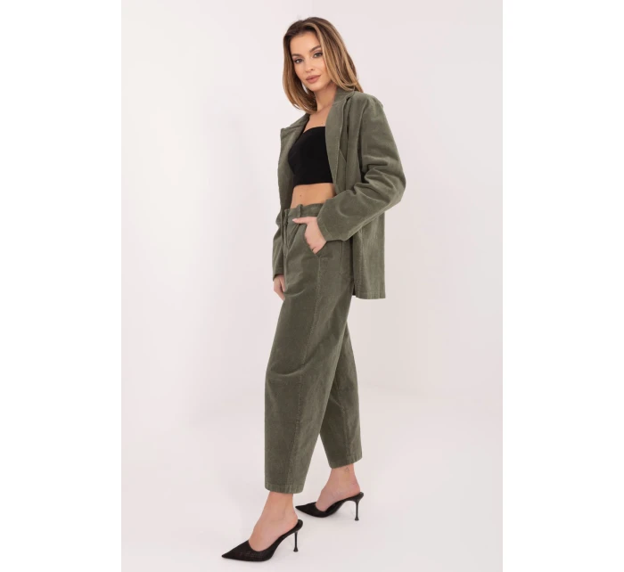 Šnúrové nohavice model 224998 Rue Paris Šnúrové nohavice model 224998 Rue Paris