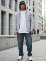 Pánske baggy džínsy navy blue FashionStreet UX4480