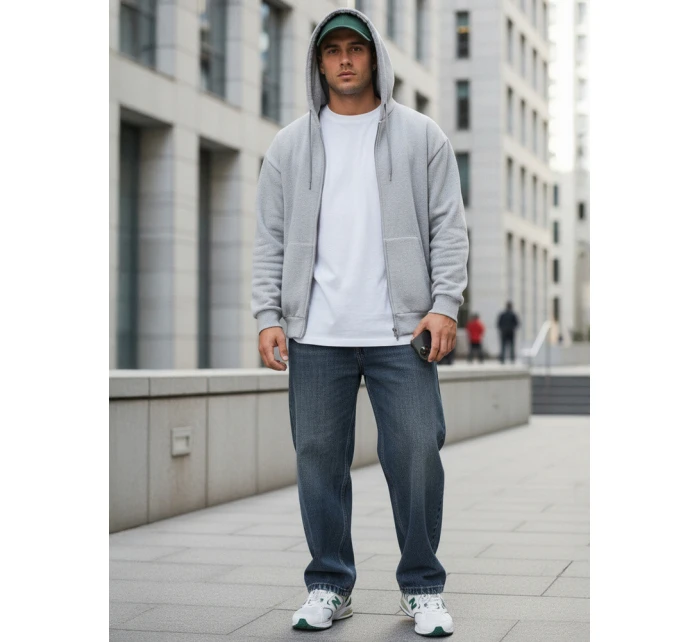 Pánske baggy džínsy navy blue FashionStreet UX4480