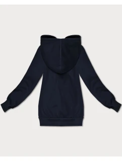 Tmavě modrá volná klokaní mikina s kapucí model 21395686 - S'WEST