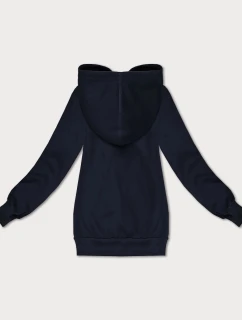 Tmavě modrá volná klokaní mikina s kapucí model 21395686 - S'WEST