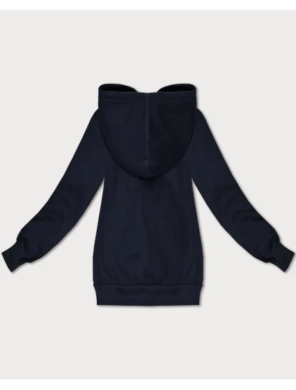 Tmavě modrá volná klokaní mikina s kapucí model 21395686 - S'WEST