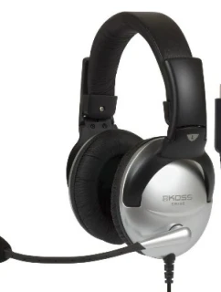 Koss SB45 USB Headset s káblovou čelenkou Kancelária/Call Center Čierna, strieborná