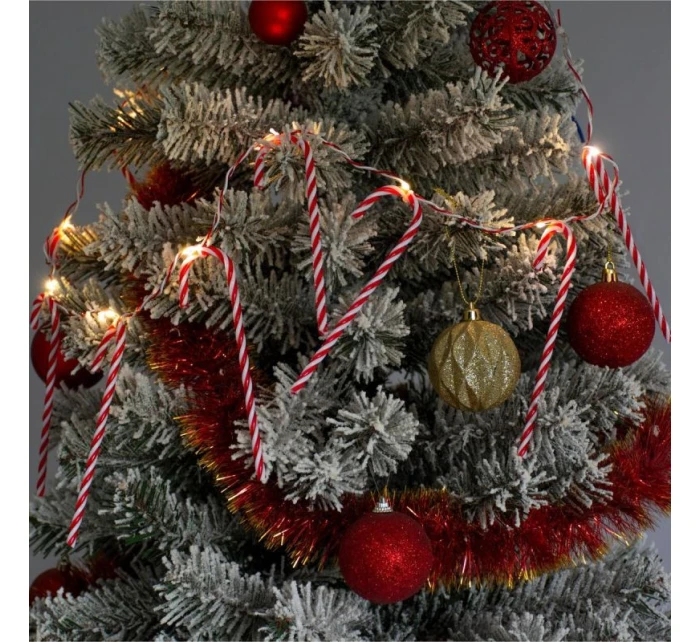 SVETLÁ GIRLANDA 10 VIEDOL LÍZATKO TYČINKY VIANOČNÝ STROMČEK TEPLÁ BIELA LUCA