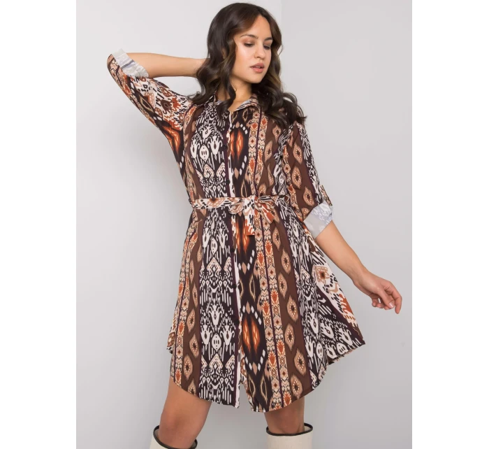 Šaty WN SK model 16327442 černá a béžová - FPrice