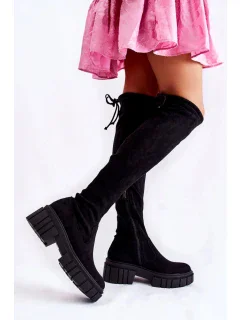 Dámske vysoké čižmy UK105P Čierna - Seastar