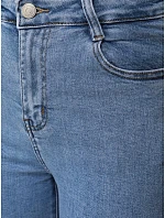 Dámske modré džínsy so širokými nohavicami FashionStreet UY2971