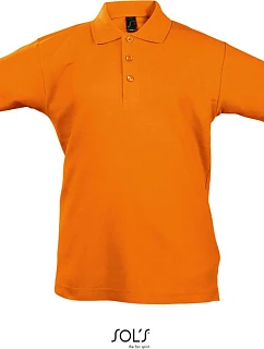 SOL'S Summer Kids II Detské polo tričko z piké 25.1345 oranžové