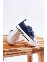 Dětské látkové tenisky se suchým zipem BIG STAR model 21594920 Námořnická modrá - Big Star Shoes