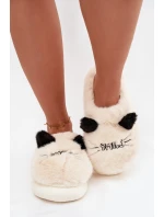 Kožešinové dámské pantofle Smile béžové model 21772466 - Boto Kožešinové dámské pantofle Smile béžové model 21772466 - Boto