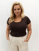 T shirt RV TS ciemny brązowy model 22172986 - FPrice T shirt RV TS ciemny brązowy model 22172986 - FPrice