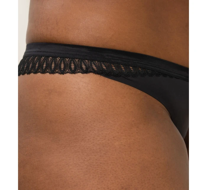 Dámská tanga Aura Spotlight High Leg string černá - TRIUMPH